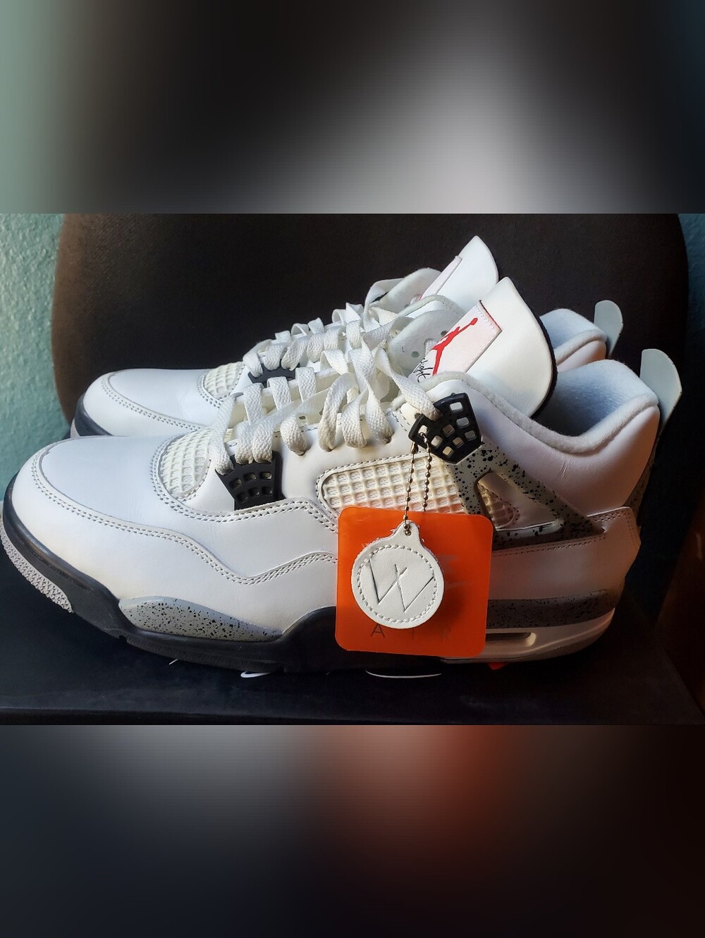 Nike Air Jordan 4 Retro White Cement. Size 12